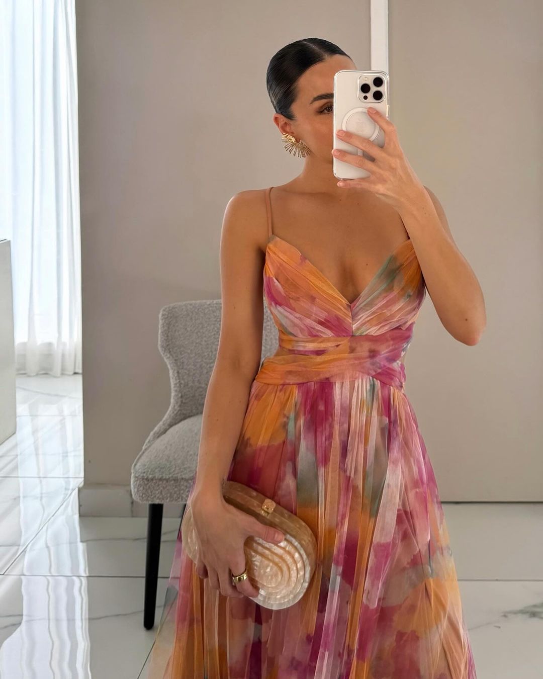 Vaëlia™ | Élégante Maxi-Robe Florale