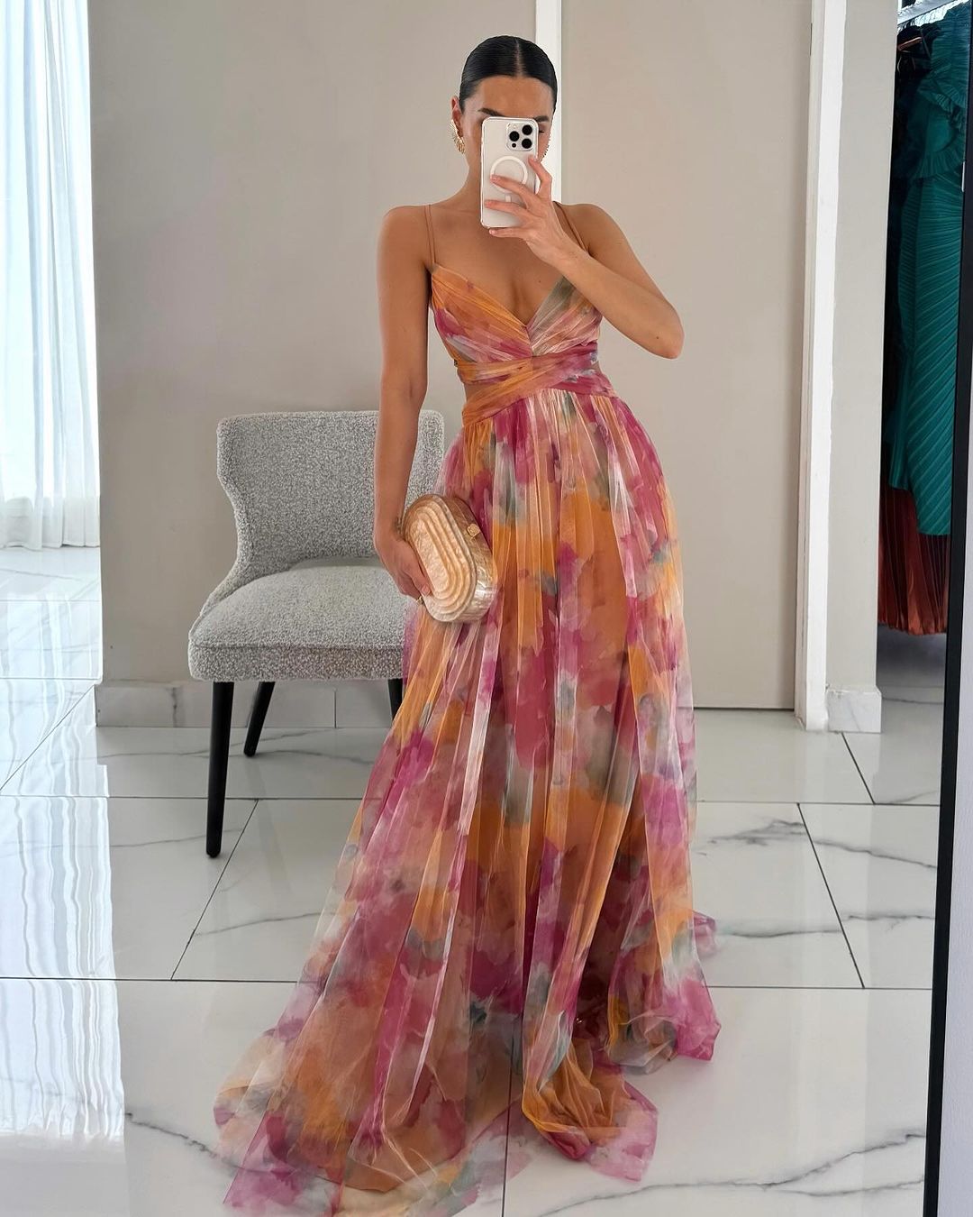 Vaëlia™ | Élégante Maxi-Robe Florale