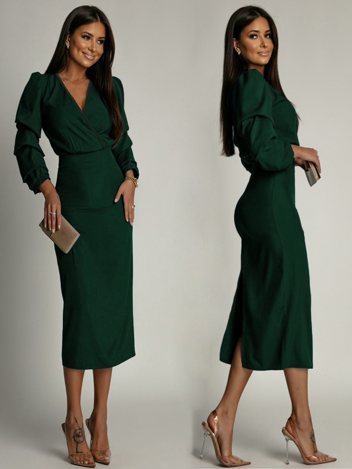 Emeraude™ | Robe Sophistiquée Midi